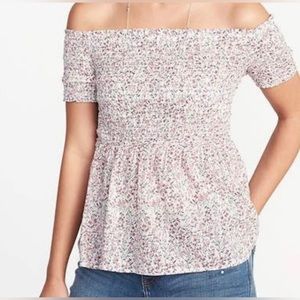 Old navy smocked off the shoulder top